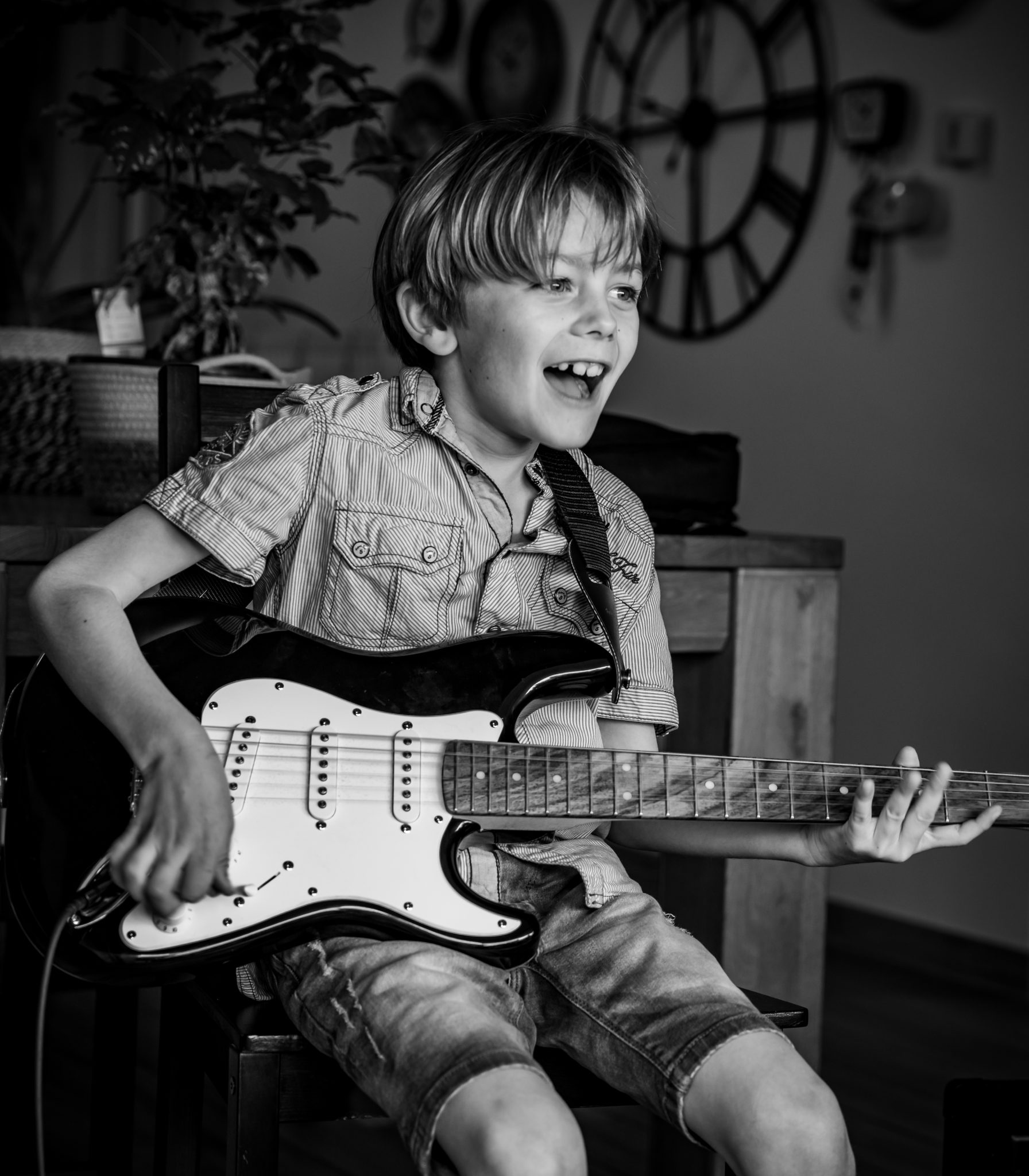 Famille dans les champs